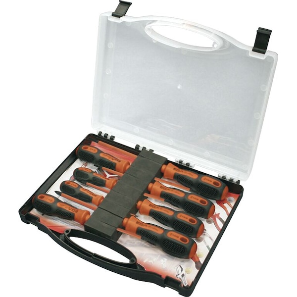 Ega Master SET OF 8 SCREWDRIVERS ELECT-PH-PZ MASTERTORK 1000 V IN PLASTIC CASE 76672 - main